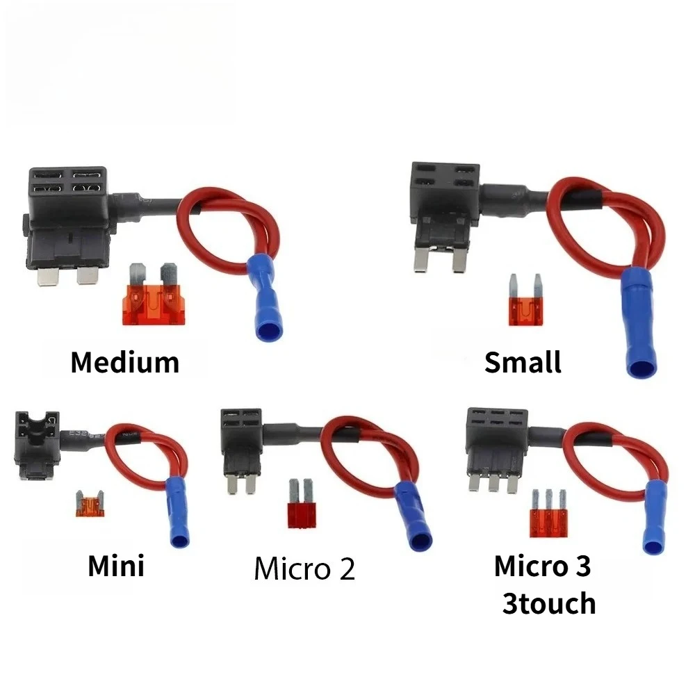 Auto-Sicherungshalter in MINI, KLEIN und MEDIUM Größe, 32V Add-a-circuit TAP-Adapter mit Micro Mini Standard ATM Flachsicherung