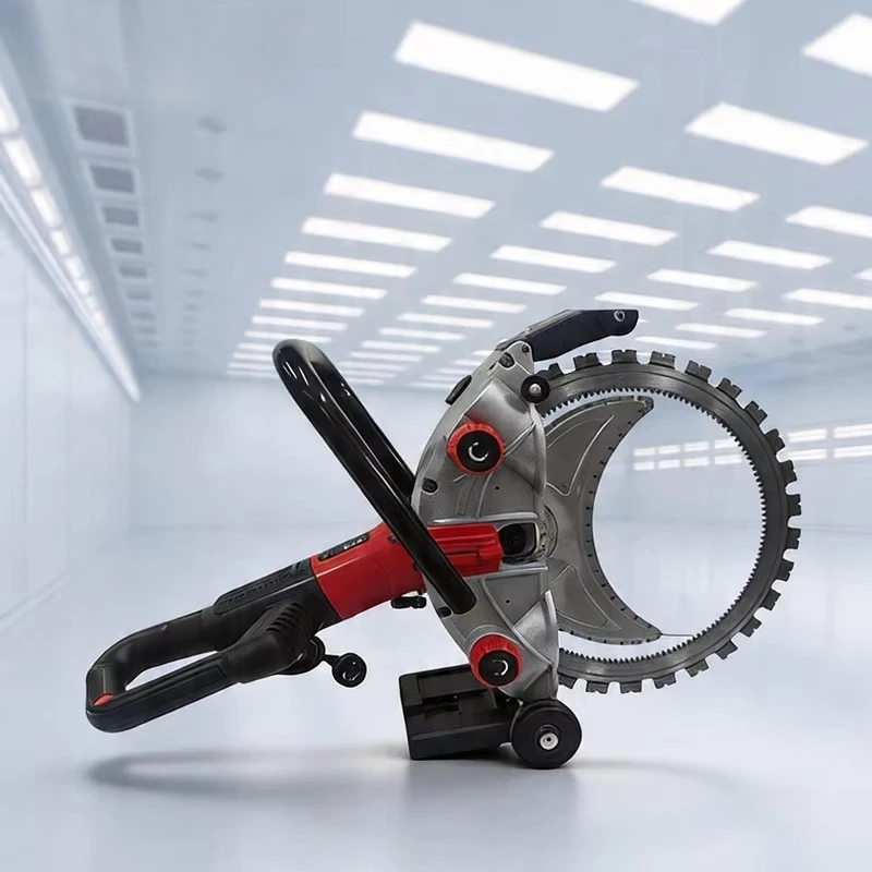 7425D Portable Ring Saw 300mm Cutting Depth, 8800W Power for Fast Concrete & Pipe Cutting