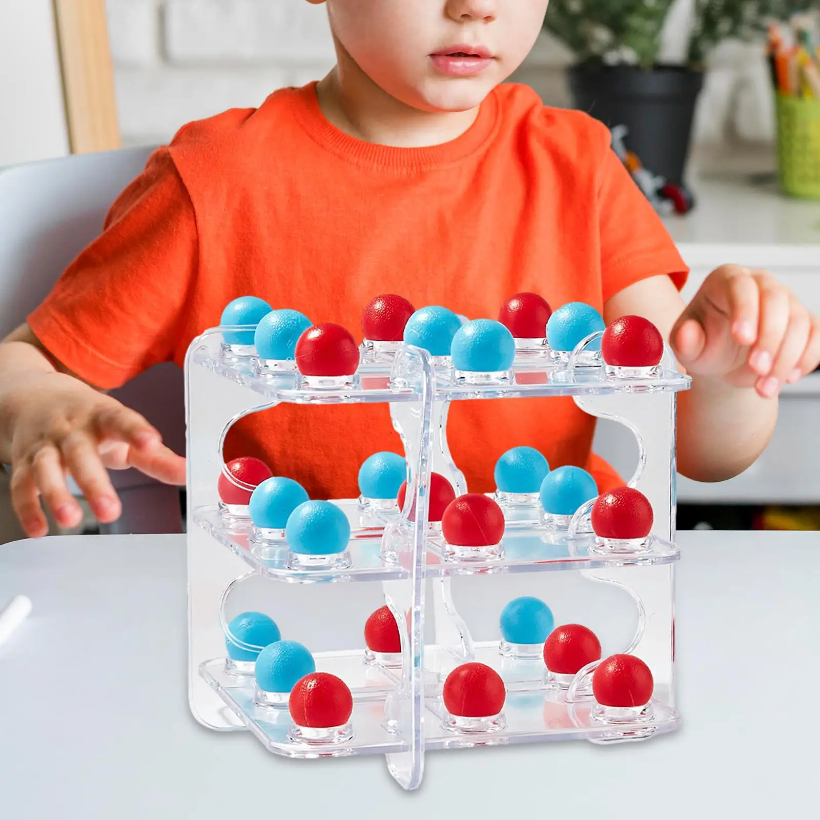 3D Tic TAC Toe Birthday Gifts Indoor Game Creative Leisure Intelligent Traditional Educational Toy for Teens Girls Boys Kids