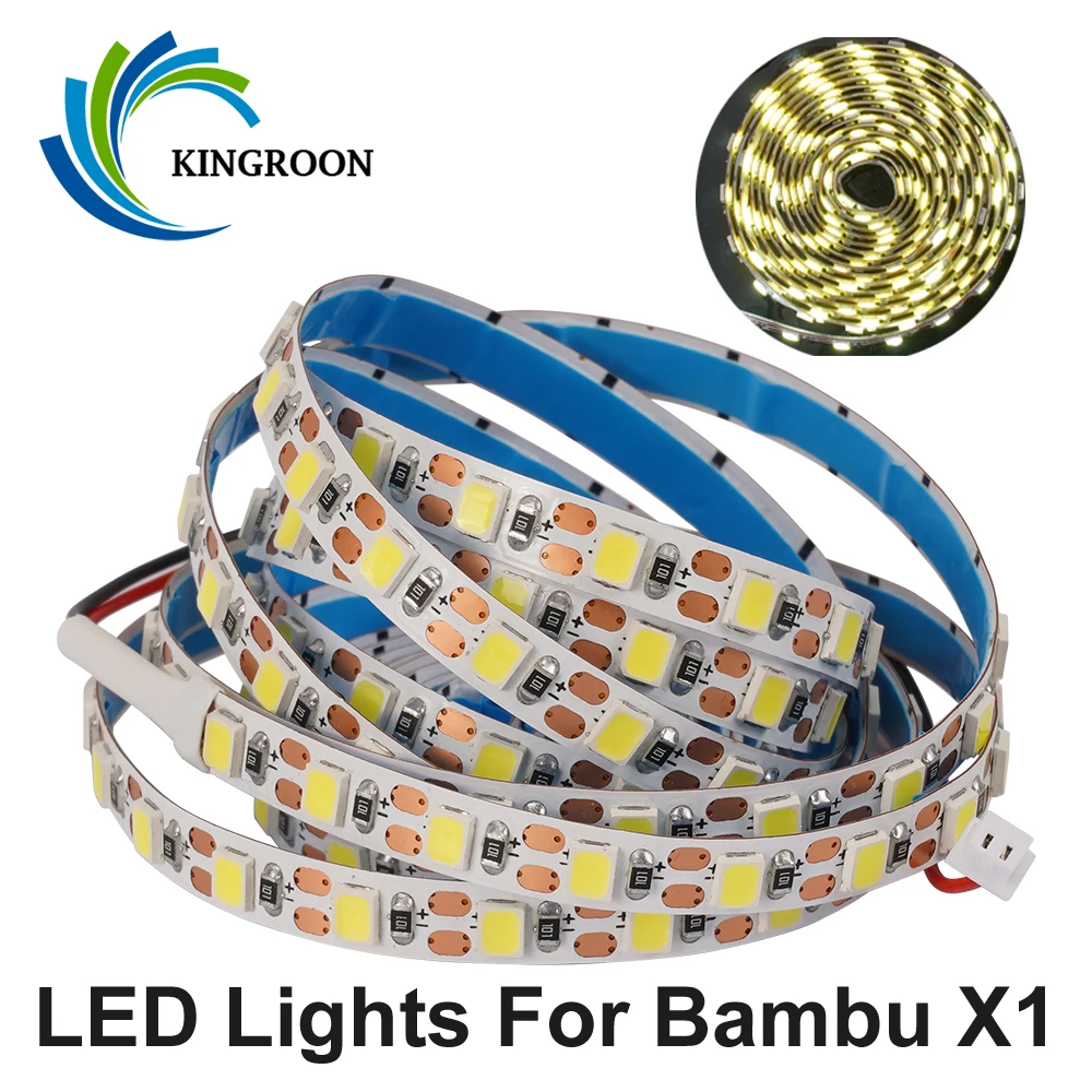 LED Lights Strip For Bambu Lab X1 3D Printer LED Light Bar Kit 5V 150/450cm IP44 Waterproof Lighting Lamp For Bambulab