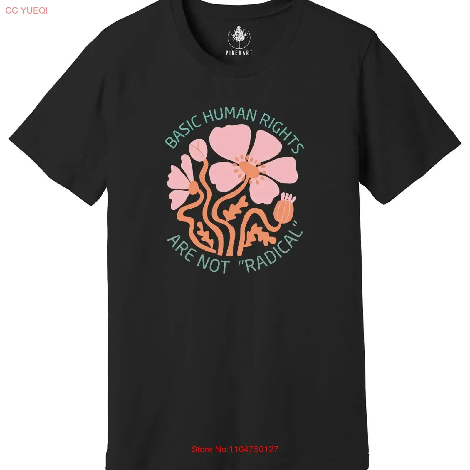 Basic Human Rights Are Not Radical T Shirt Political for Democrat vintage Washed Breathable Unisex Stretched streetwear