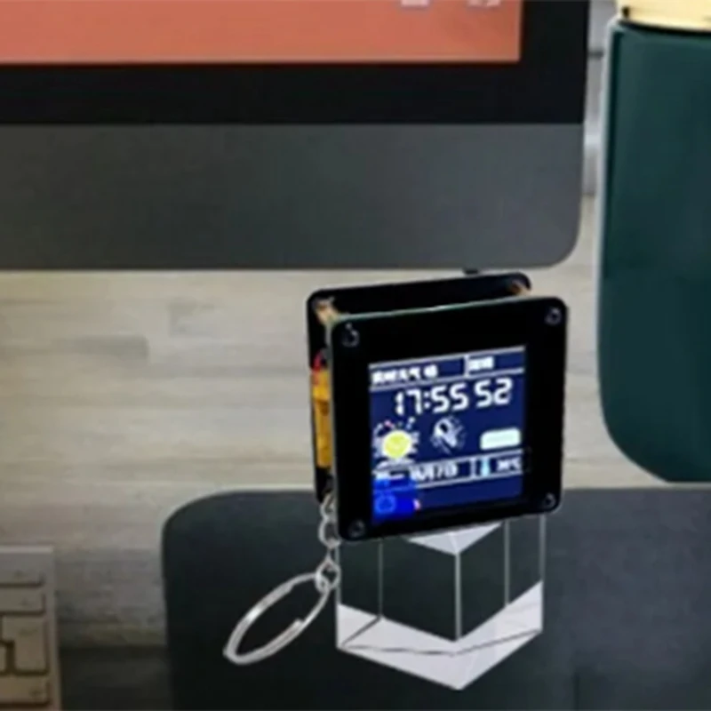 ESP32 C3 ornamenti portatili Display LCD da 1.44 pollici Carry-On Mini TV Lvgl Spaceman St7735 schermo SPI