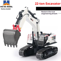NEW HUINA 1594/1592 RC Excavator 1:14 22CH RC Truck Remote Control Cars Trucks crawler Children's Electric Car Toys for Boy Gift