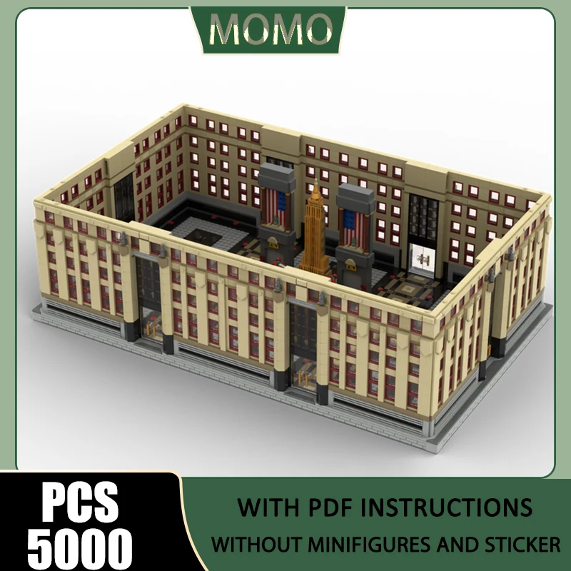 

Movie Model Moc Building Blocks Empire Brick Building - Ground Floor Model Technology Brick Assembly Construction Christmas Toys