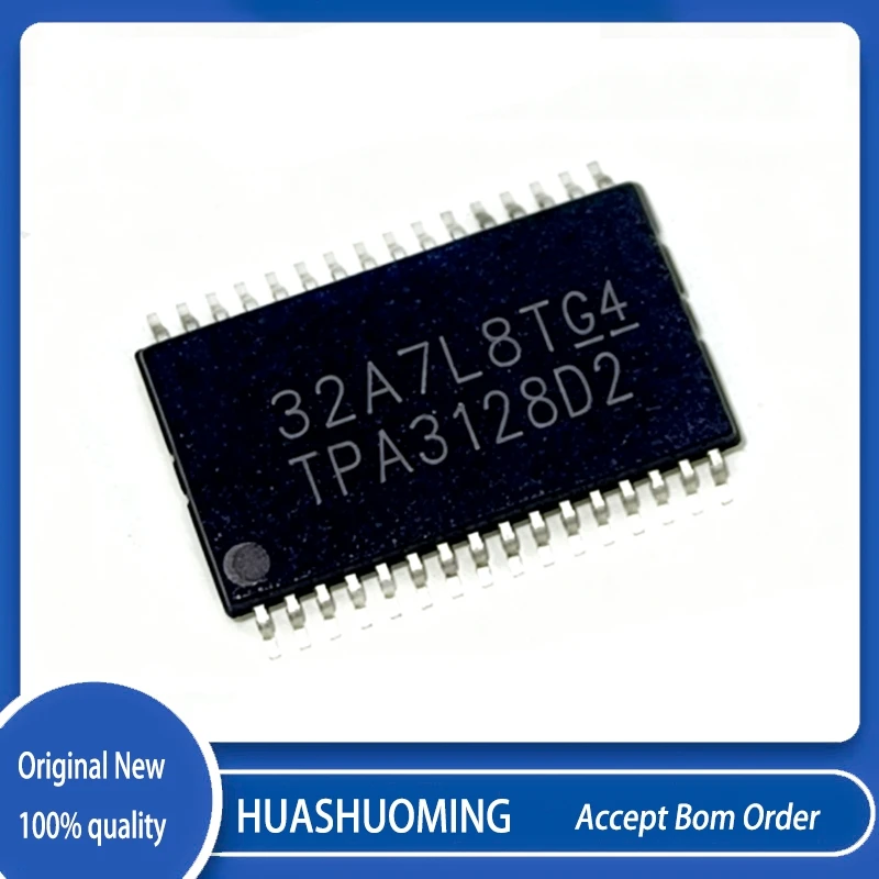 10Pcs/Lot TPA3128D2DAPR  TPA3128D2 TPA3128  HTSSOP-32