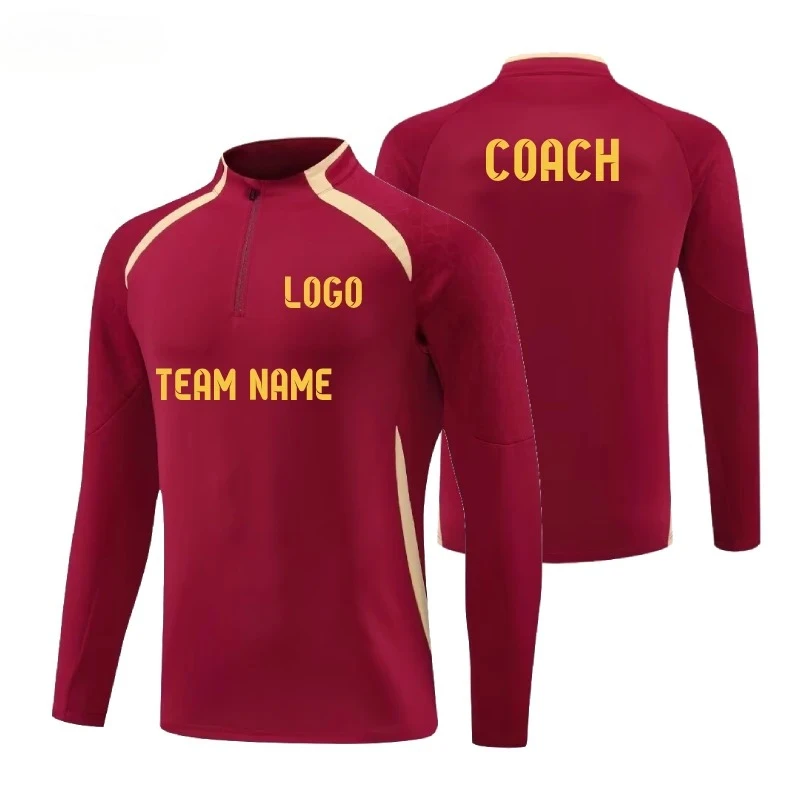 

Футбольный спортивный костюм, новинка 2025 года, мужской и детский комплект из 2 предметов, футбольная тренировочная куртка/брюки, зимняя тренировочная форма, элемент