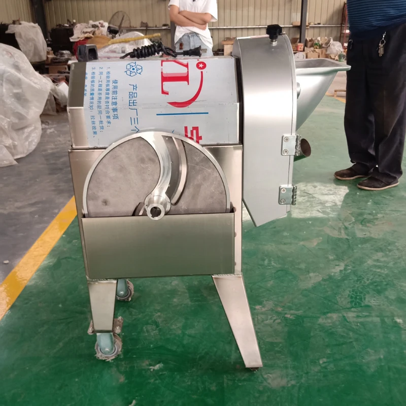 Food Processing Equipment Electric Vegetable Cutting Machine Cutter Slicer Cabbage Chilli Leek Scallion Celery 1500W