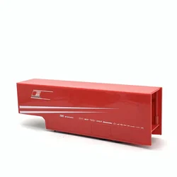28CM 1/43 Transporter Trailer Fitting diecast Truck modifica Toy Model Trailer collezione per adulti decorazione per ufficio (senza porta posteriore)