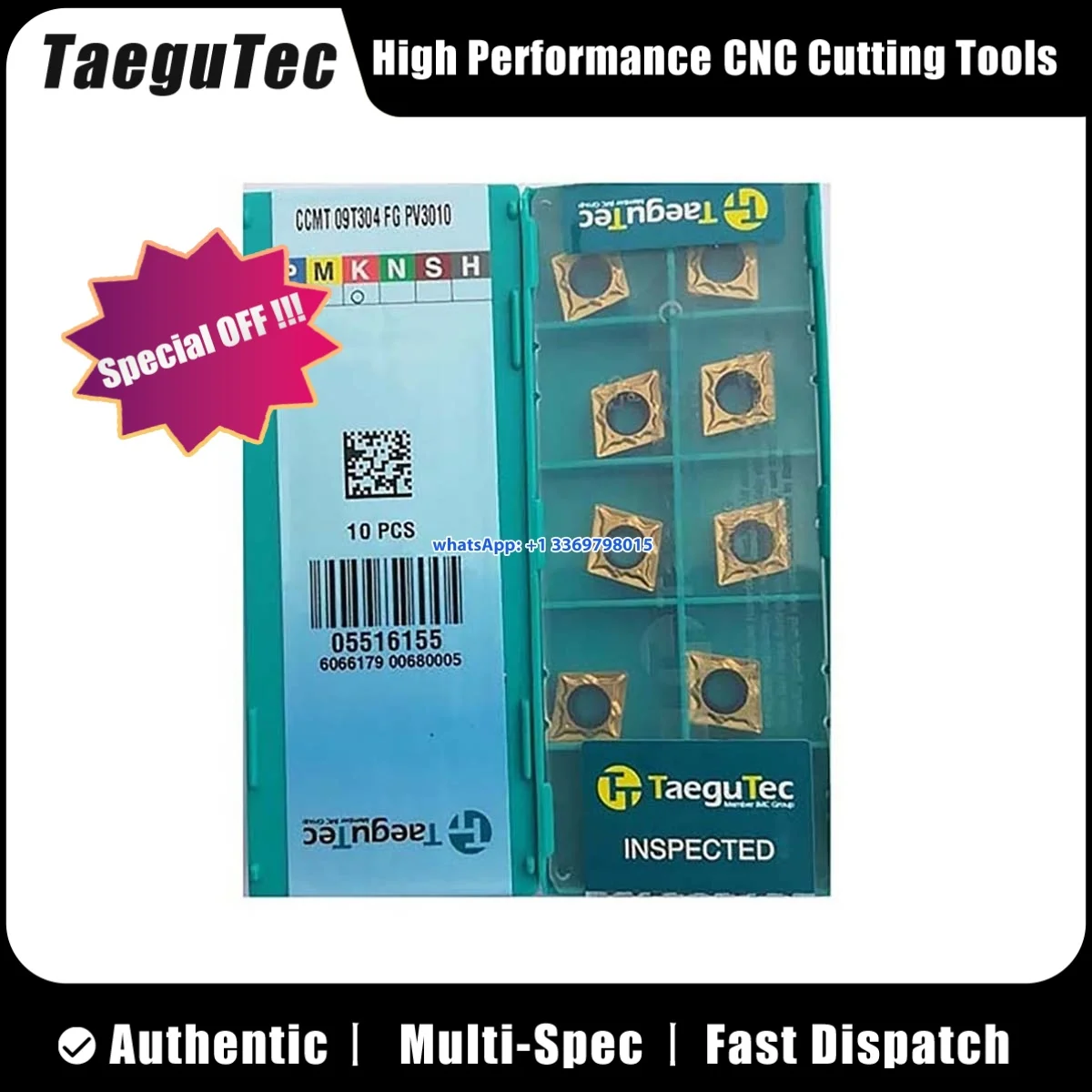 TaeguTec الأصلي CCMT0602 04 09T304 DCMT0702 04 11T302 04 TNMG160404 VBMT1604 04 -FG FA R-VF MT PV3010 تحول إدراج 10 قطعة