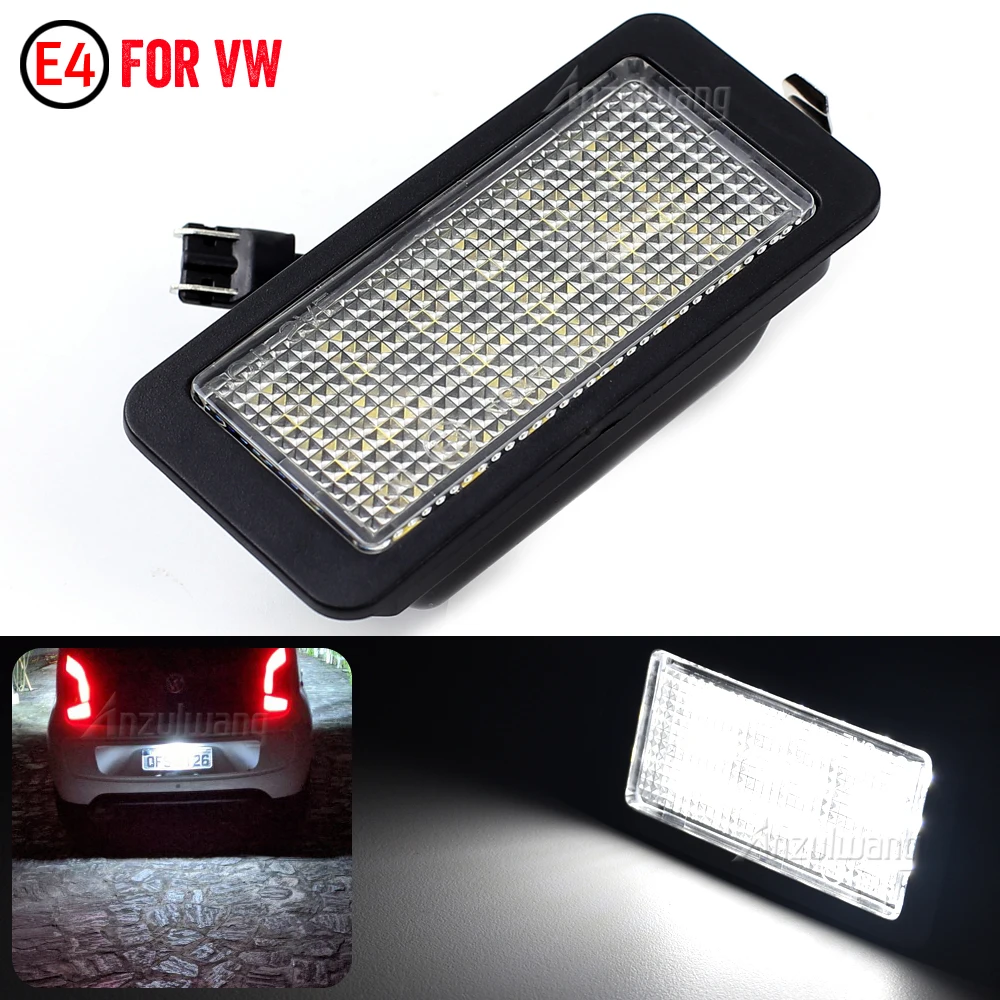 For VW up!/e-up! 2012-2017 For Skoda Citigo/E-Citigo For Seat Mii/e-Mii Ibiza 6J 3-door 1PC LED License Number Plate Light Lamp