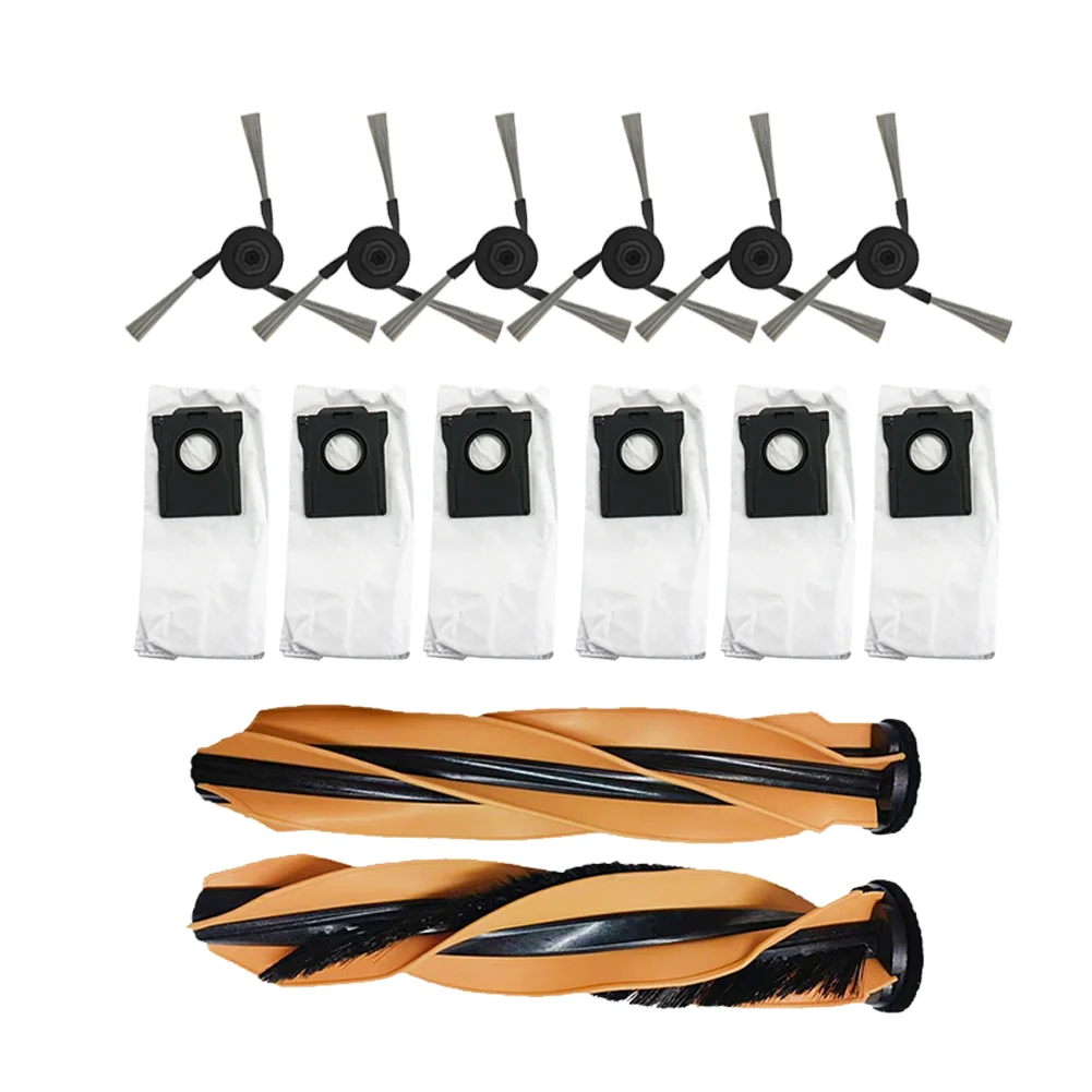 

14 Pcs Replacement Parts For Mova For Z60 Ultra Pro Main Brush Side Brush And Dust Bag Set For Smart Robotic Vacuum Home
