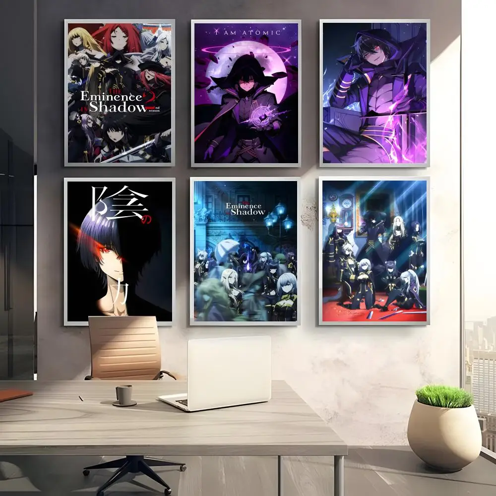 T-The E-Eminence In Shadow Animation Poster HD art sticky wall waterproof home bedroom bar aesthetic decoration