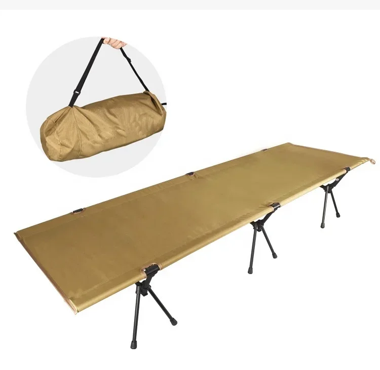 Easy Carrying Aluminum Metal Foldable Cot Camp Bed Sleeping Portable Outdoor Safari Camping Bunk Beds Cots