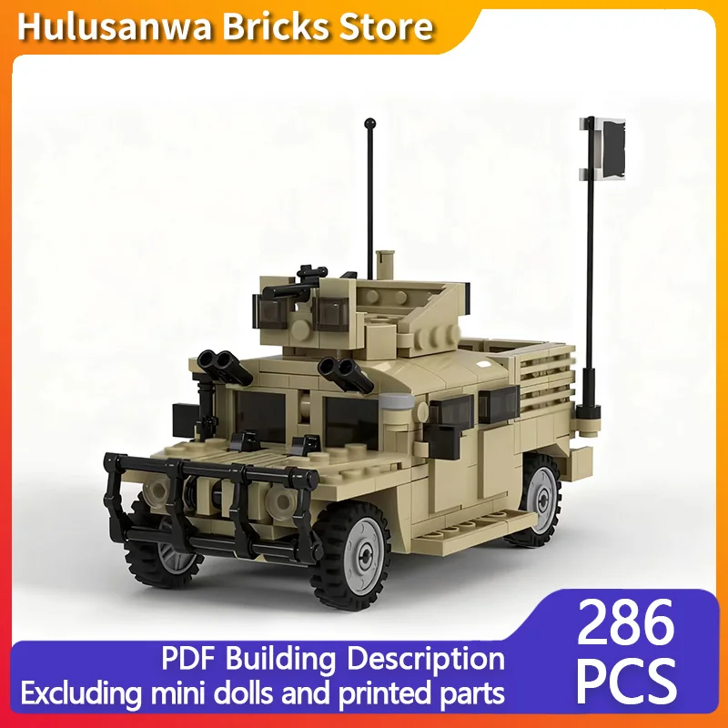 

M1165A1 Military Off-Road Vehicle Model MOC Building Bricks War Equipment Modular Technology Gifts Holiday Assemble Children Toy