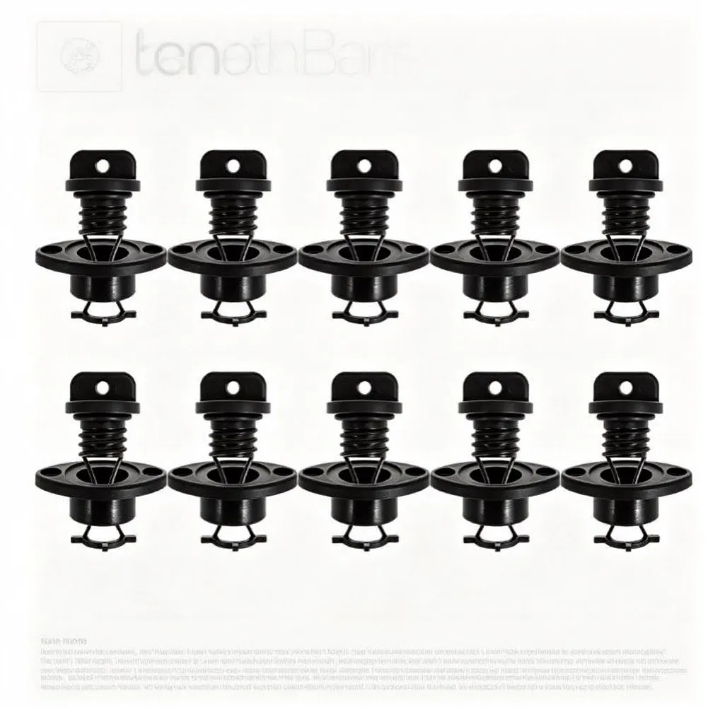 10pcs Marine Hardware Marine Drain Valve, For Kayaks, Canoes, Boats, Includes Screws And Hardware Accessories