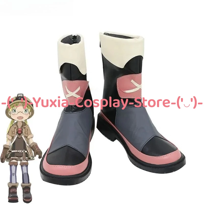 Yuxiacosplay! Buty do cosplayu Riko z Made in Abyss, rekwizyt postaci z anime, buty ze skóry PU, kostium na Halloween, karnawał, imprezę.