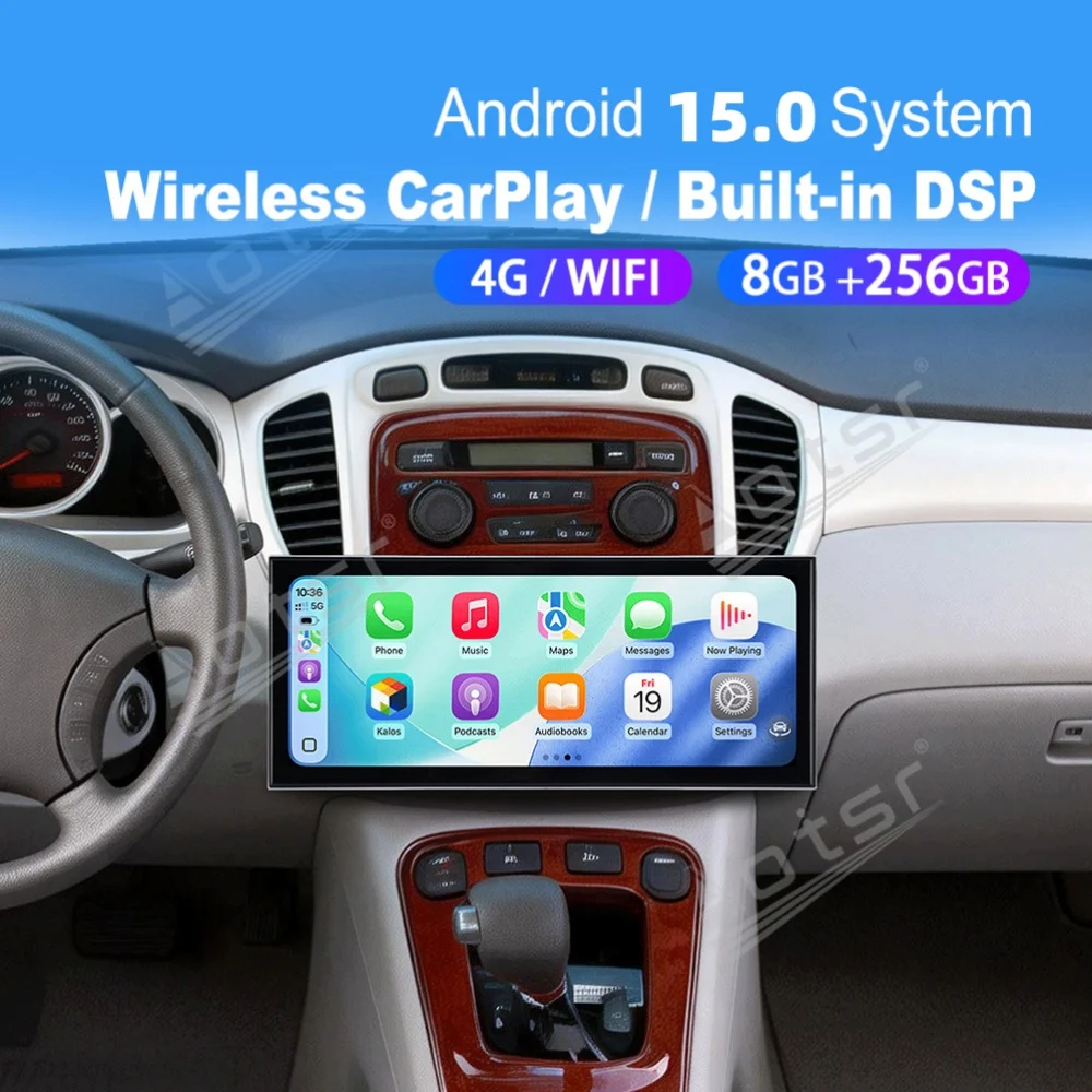 15.8” Android Qualcomm Carplay Car Radio For Toyota Highlander 2001~2003 Car Autoradio Multimedia Player GPS Navi Head Unit