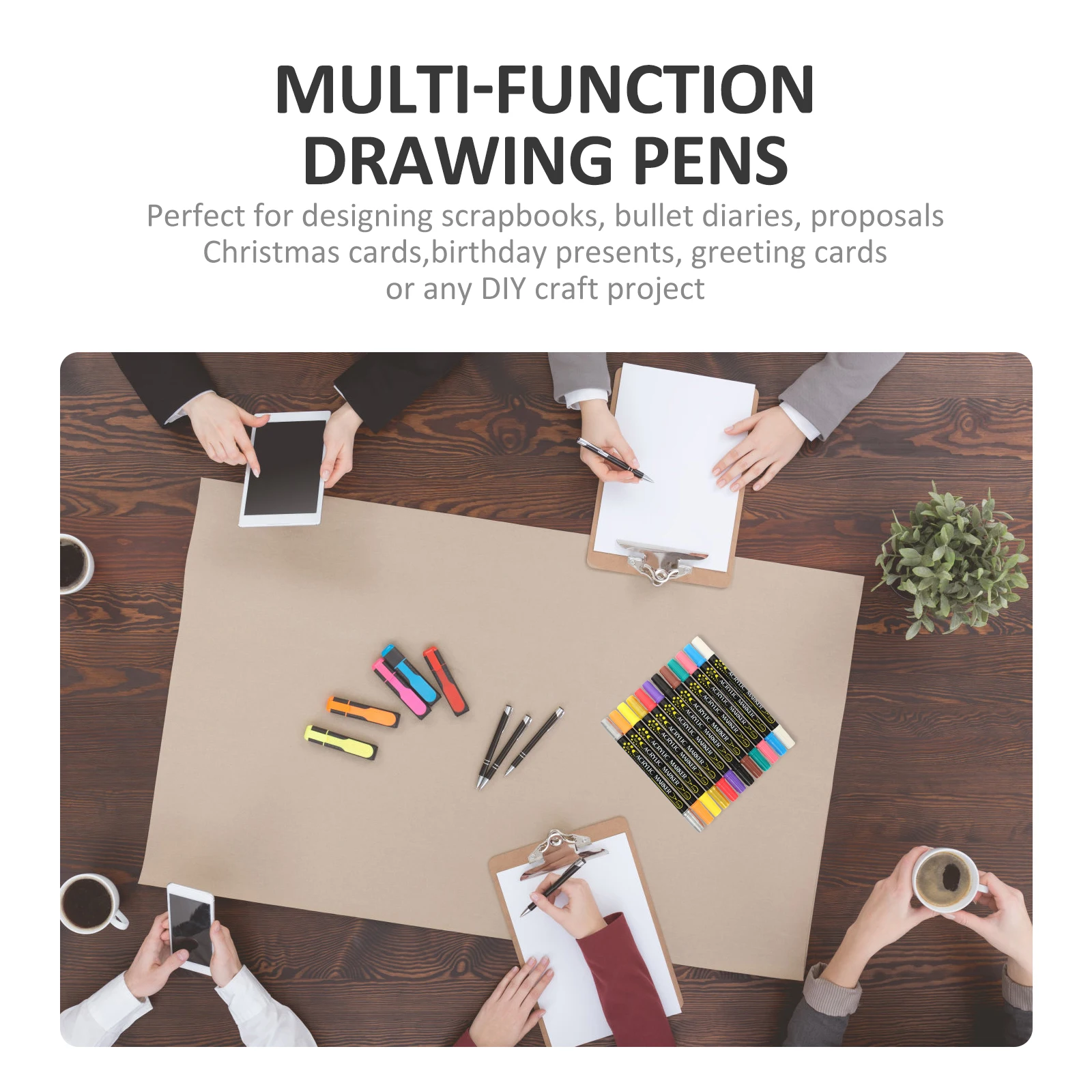 

12Pcs Multi-Function Marker Pens Portable Paint Markers Convenient Drawing Pens Household Paint Supply Tools Draw Accessory