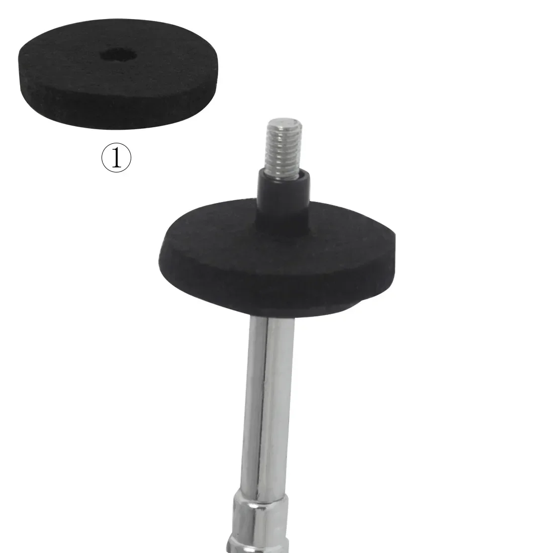 Slade Becken stehen Ärmel Filz Pad 18-teiliges Set mit Unter leg scheibe Basis Flügel muttern Ersatz für Trommel Hi-Hat Becken Ständer Zubehör – Detail 3