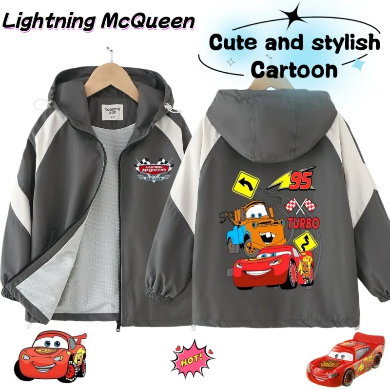 

Lightning McQueen jacket, cute and stylish cartoon creative personalized comfortable windbreaker, birthday gift for a friend