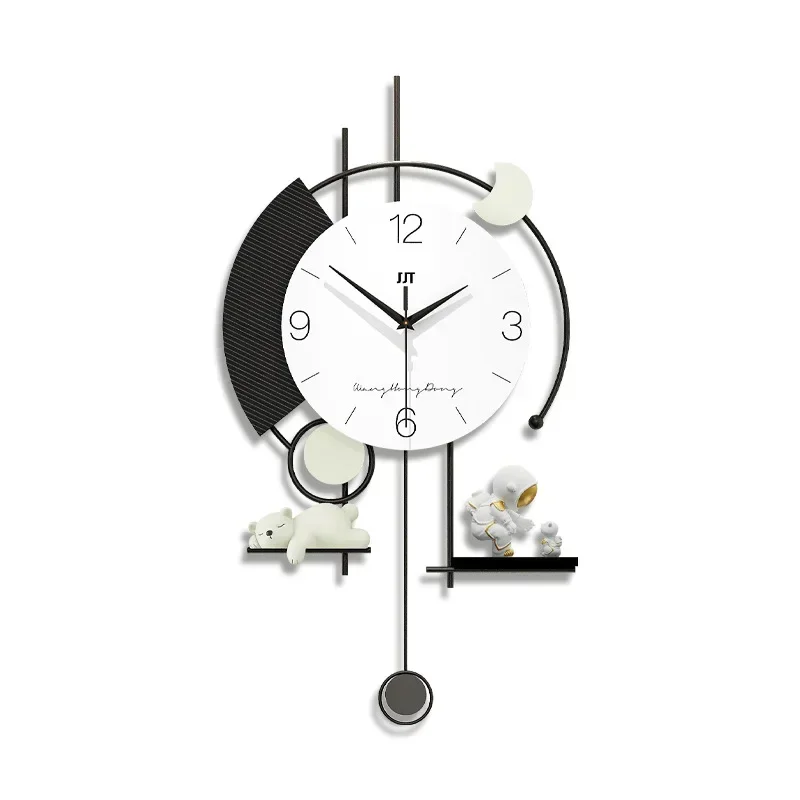 For  Living Room, Home Watch, Morden Design Clocks, Silent Art Decoration, Nordic Hanging Horologe