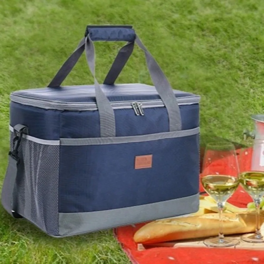 

Collapsible Insulated Lunch Bag Leak-proof Sealed Food Thermo Bag Large Capacity Waterproof Picnic Cooler Bag