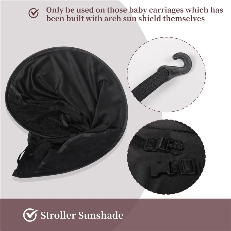 

A13Q-Baby Stroller Sun Visor Carriage Sun Shade Canopy Cover For Prams Stroller Accessories Car Seat Buggy Pushchair Cap Sun Hoo