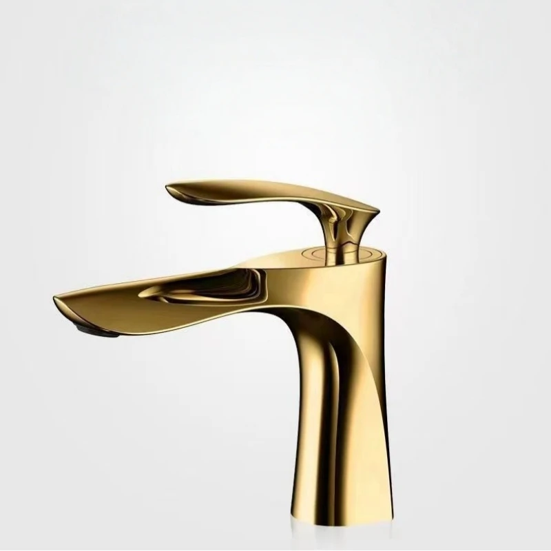 

Смеситель для раковины Golden Maple Leaf для горячей и холодной воды, для домашнего использования, настольный, с одним отверстием