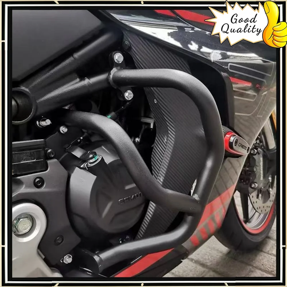 

Good Quality For CFMOTO SR450 carbon steel bumper engine front guard bar competition bar motorcycle modification accessories