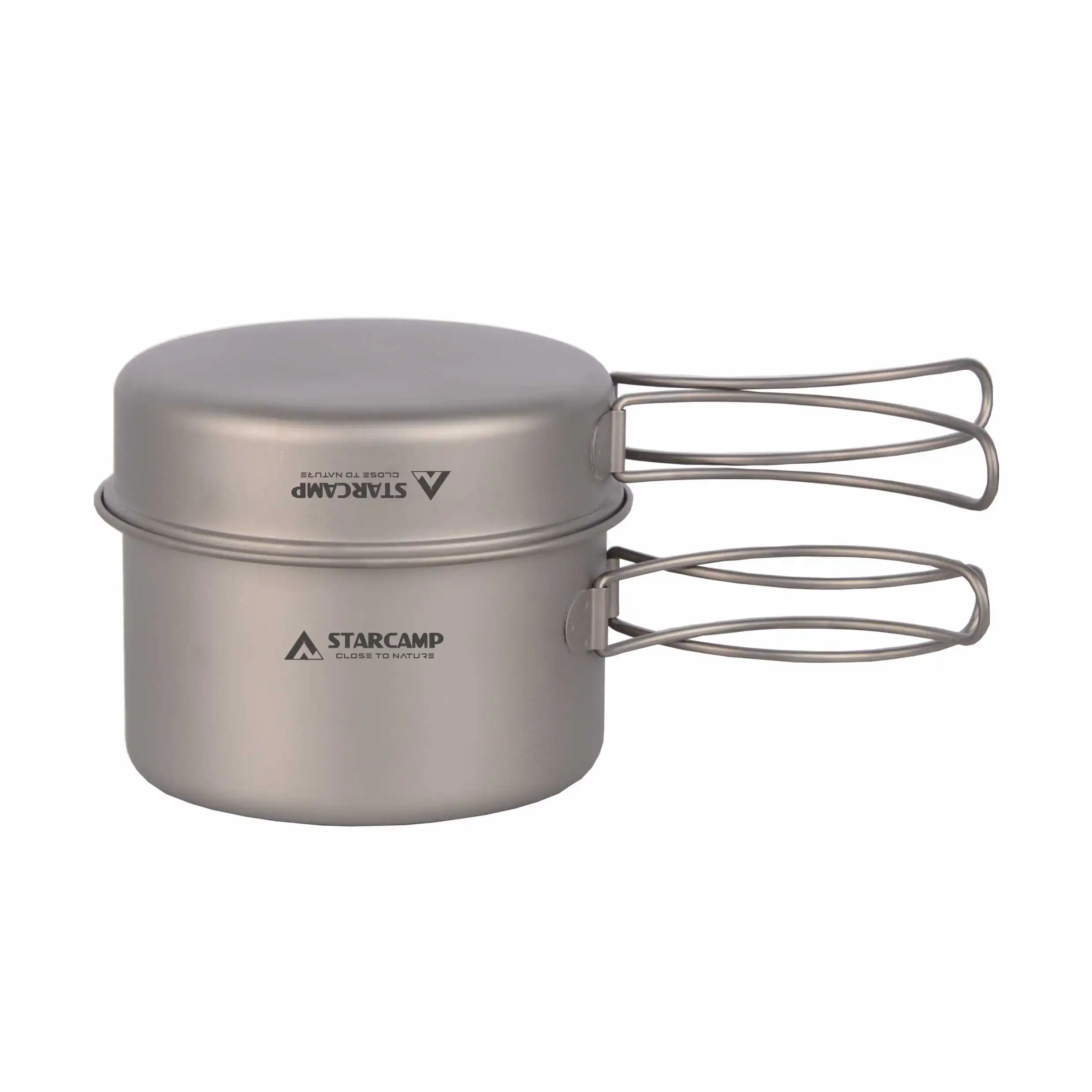 STARCAMP Titanium Outdoor Camping Survival Hiking Titanium Pot Tableware Kit Cookware Set