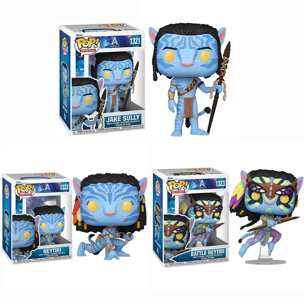 Фигурки героев фильмов Funko Pop Battle Neytiri #1323, Нейтири #1322 Джейк Салли #1321, виниловые фигурки героев, игрушки, подарки для детей