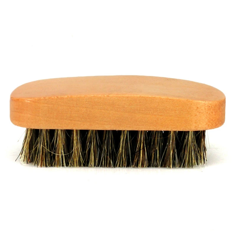 Horsehair Shoe Shine Brushes Polish Bristles Boots Shoes Leather Care Cleaning Brush Nubuck Boot Nubuck Boot Pig Bristles