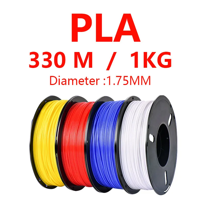 Professional PLA Filament For 3D Printer, Diameter 1.75mm, 1KG, 330m Environmental Protection, Bright Color, Vacuum Packing,