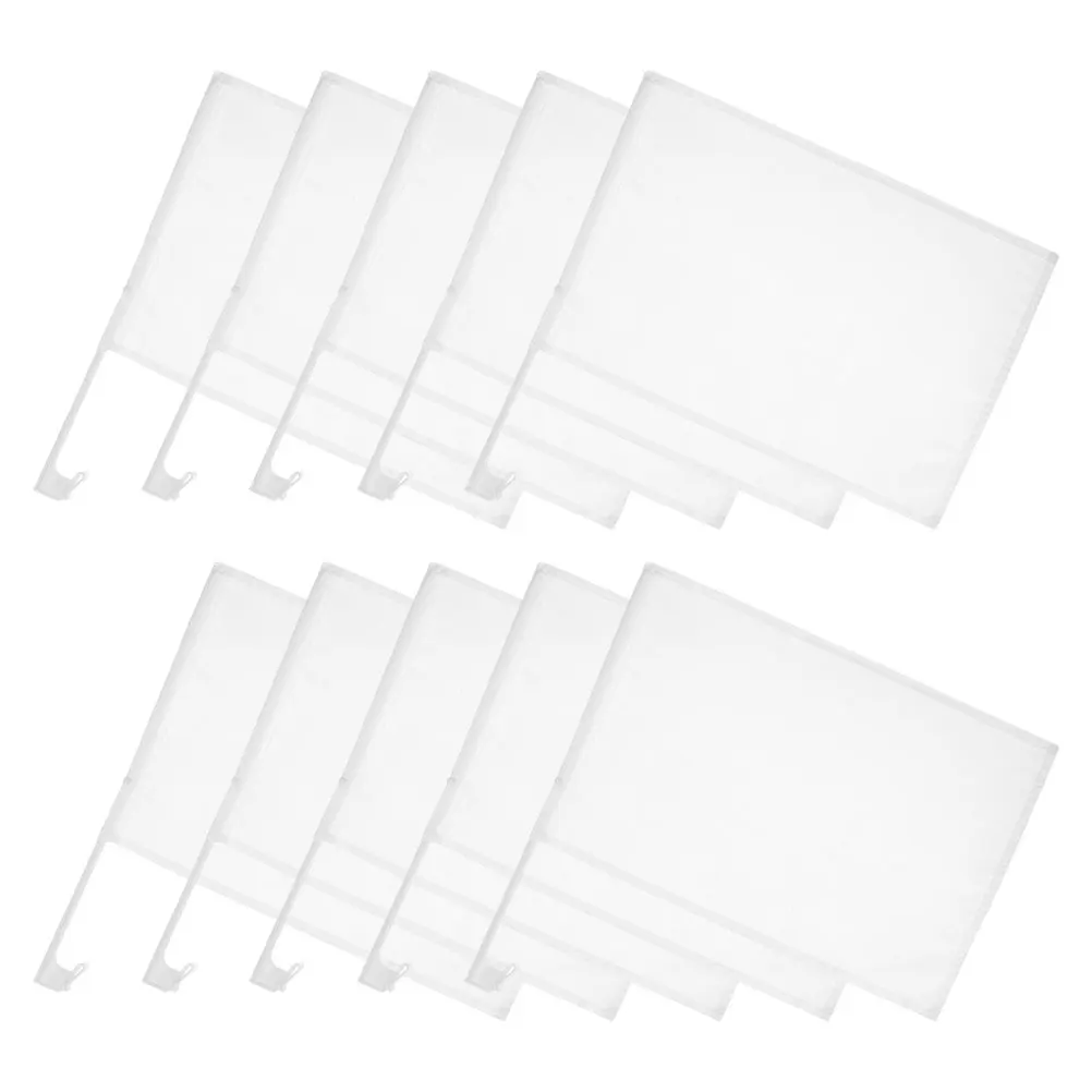 

10 pcs Blank Car Flags 30X45Cm White Sublimation Ready Mini Flags For Windows Vehicle Exterior Decorations Diy Flag Mount