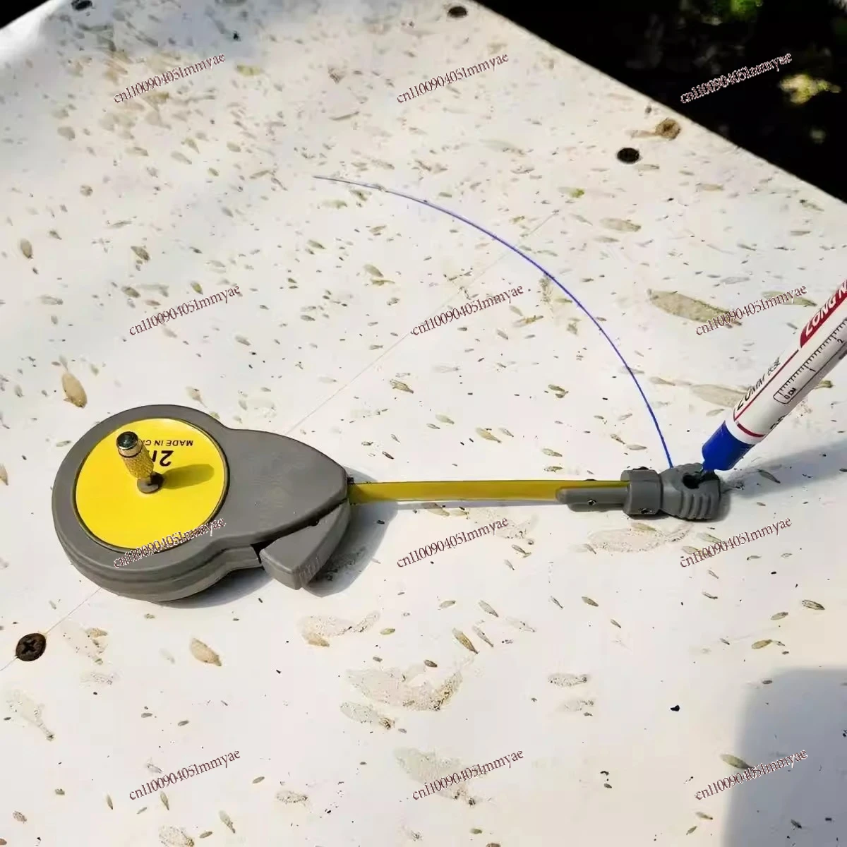 Woodworking Gauge Tape Measure, Compass Rotary Gauge, Drawing of Linear Arcs