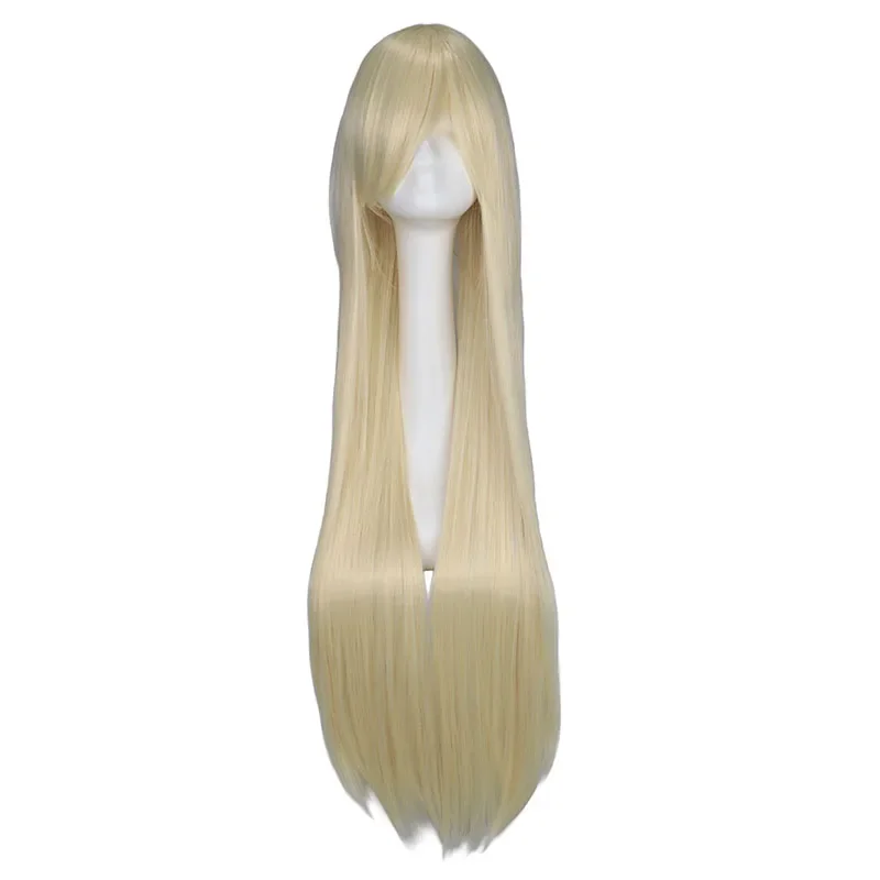 QQXCAIW Long Straight Party Cosplay Black 40\