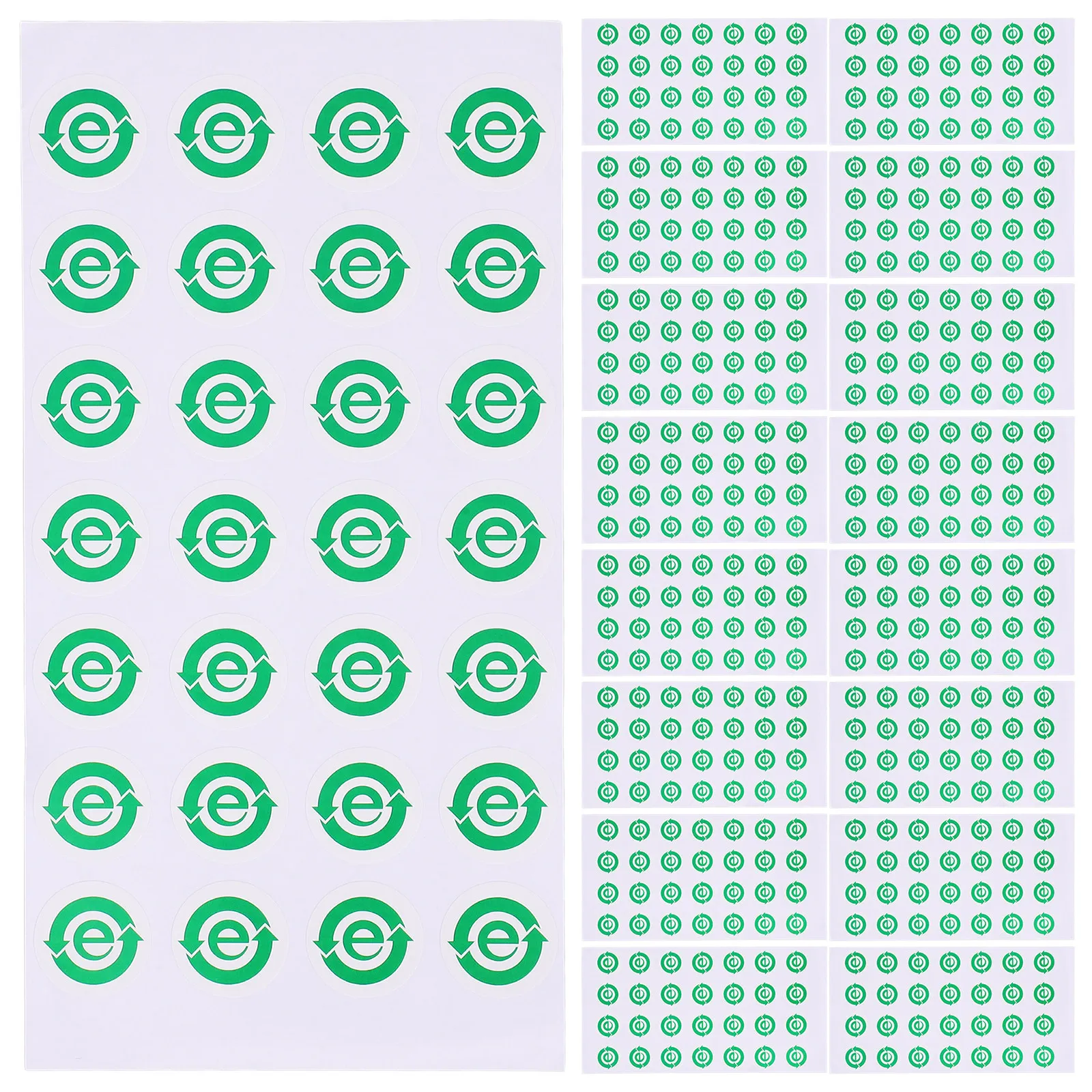 

500 шт. сортировочные наклейки-этикетки из перерабатываемой бумаги, самоклеящиеся, экологичные, для электронных устройств, решения для сортировки отходов