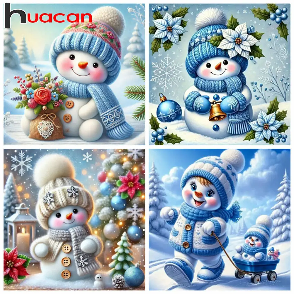 

Huacan 5D Santa Claus Diamond Painting Christmas Tree Flower Skiing New Arrivals 2025 Diamond Mosaic Handmade Gift