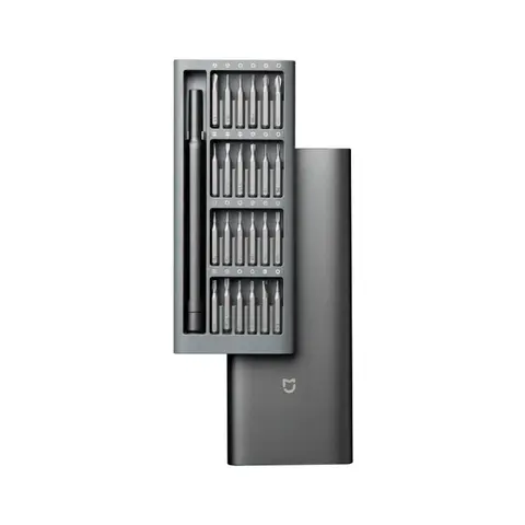 Ensemble de tournevis Xiaomi Mijia, Kit de vis à usage quotidien, 24 embouts magnétiques de précision, boîte en aluminium, tournevis, Kit pour maison intelligente xiaomi