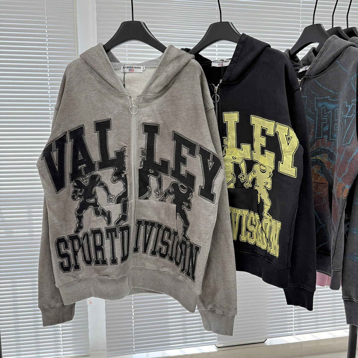 

Ретро-американская толстовка на молнии с вышивкой в виде букв, свободного кроя, для мужчин и женщин