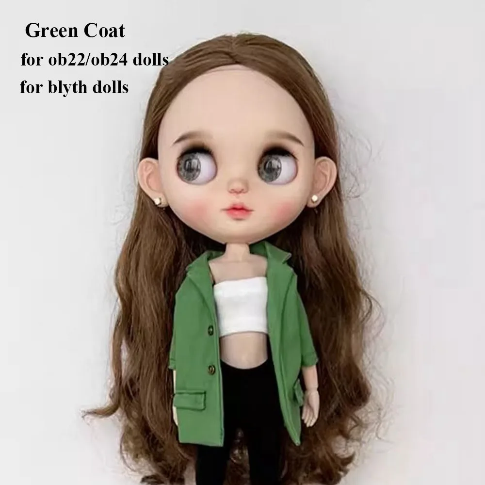 

Fashion Leather Jacket Clothes Accessories Girl Gift Toys Yoga Sweatpants Jeans Pants for Azone/OB24/OB27 28-30cm Doll