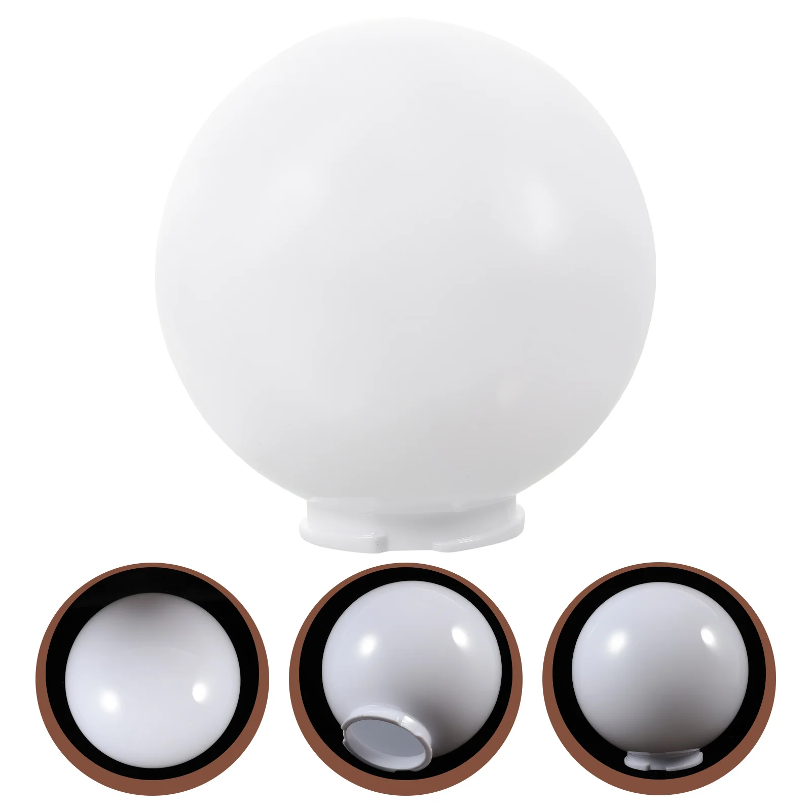 아크릴 원형 글로브 램프쉐이드 모던 라이트 커버 야외 현관 파티오 램프 교체용 라이트 피처 쉐이드