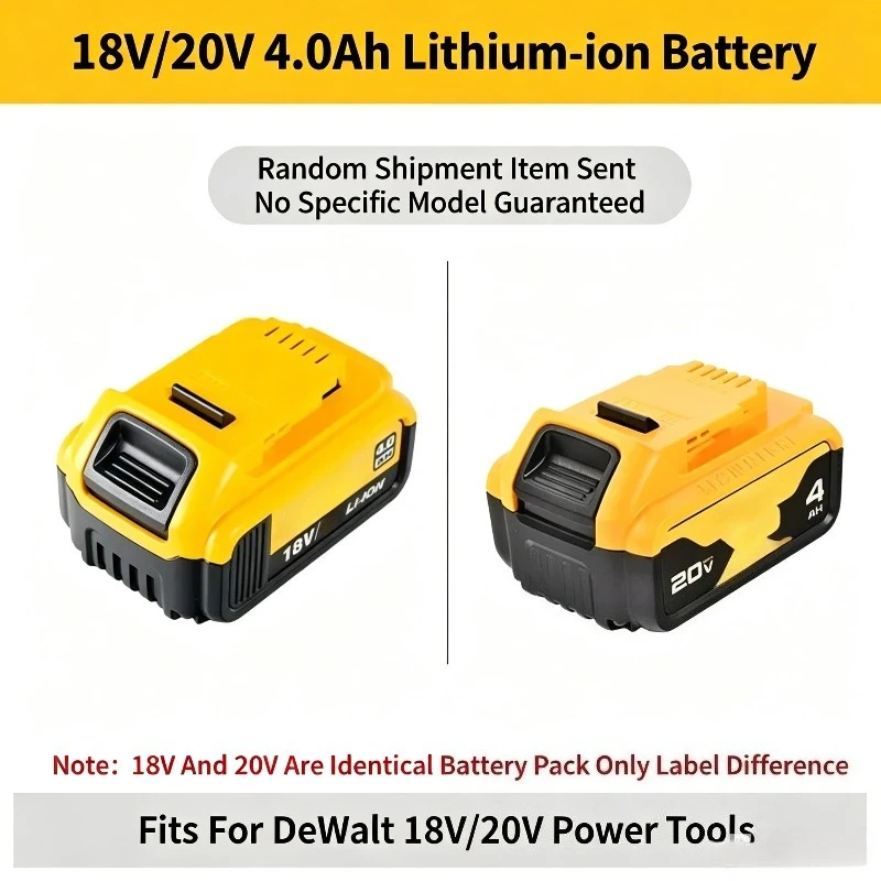 Original Battery Charger DCB2104 For DeWalt 20V Max 18V XR Lithium‑ion Battery 3Ah 4Ah