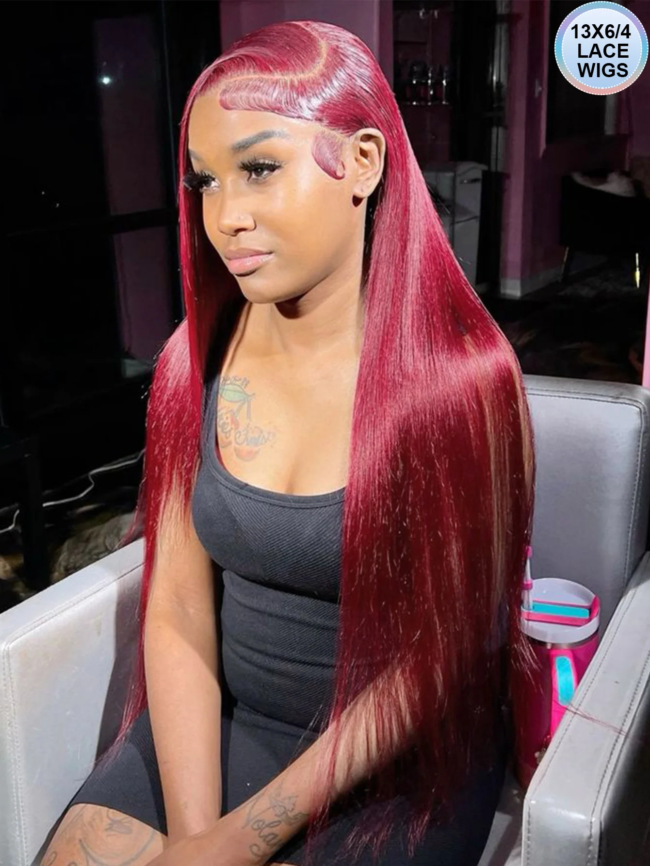 

Парик из натуральных волос 13x6 с кружевной передней частью, цвет бургунди, красный 99J, прямой, 13x4, 13x6, HD прозрачный кружевной фронтальный парик, предварительно вычесанный