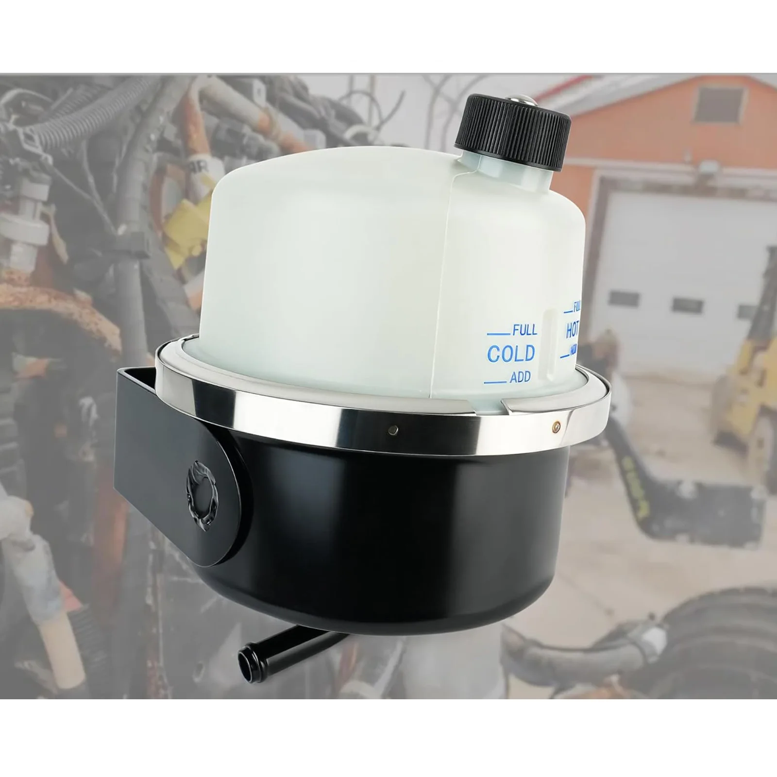 The part codes J86-1036-001 and J861036001 are designed to fit the power steering fluid tank of Peterbilt trucks.