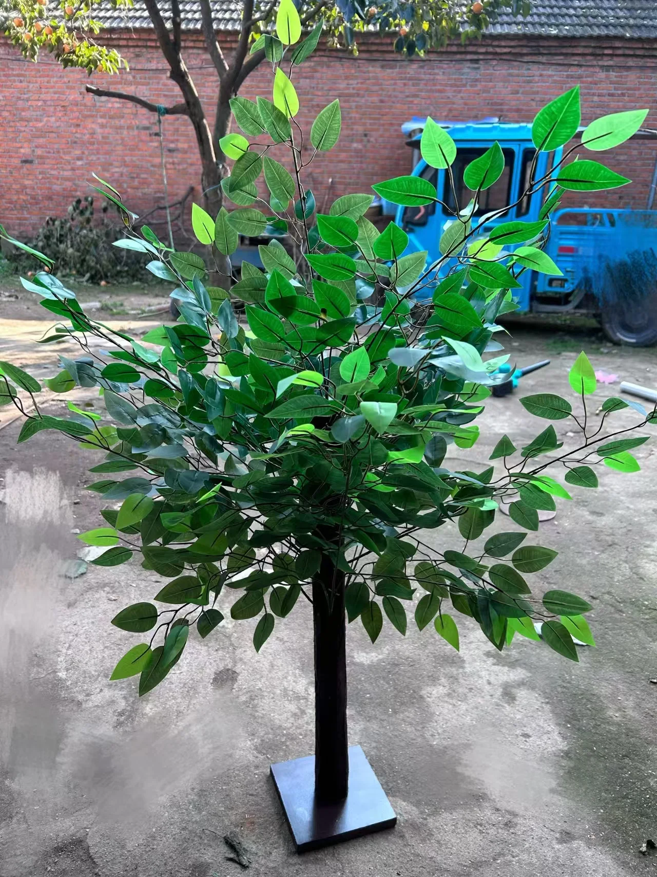 

1 Meter Simulation Large White Fake Banyan Tree Photo Shopping Mall Clothing Store Interior Decoration Live Background Tree