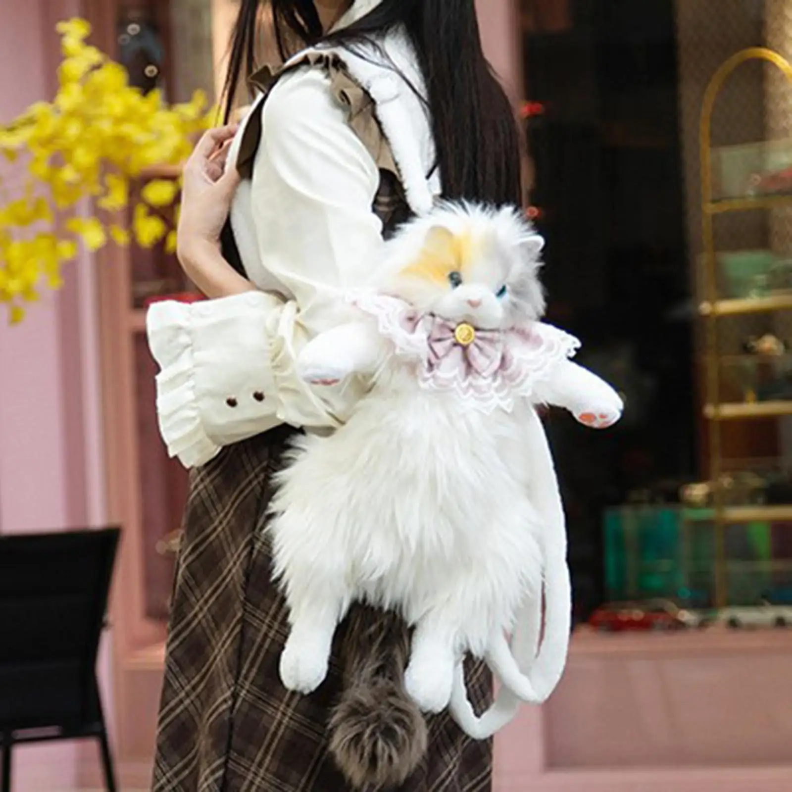 Cute Plush Cat Backpack Stuffed Animals Backpack Bag for Children Teens Gift