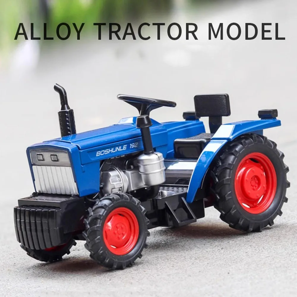 

1:32 миниатюрная модель игрушки сельскохозяйственные тракторы металлические литые под давлением звук свет отступить резиновые шины моделирование трактор игрушки для мальчиков подарки