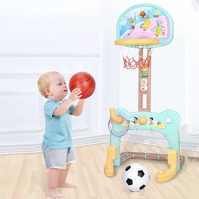 

Toys New Design Sports Toys Children's Mini 2 in 1 Play Football and Basketball Toy Set