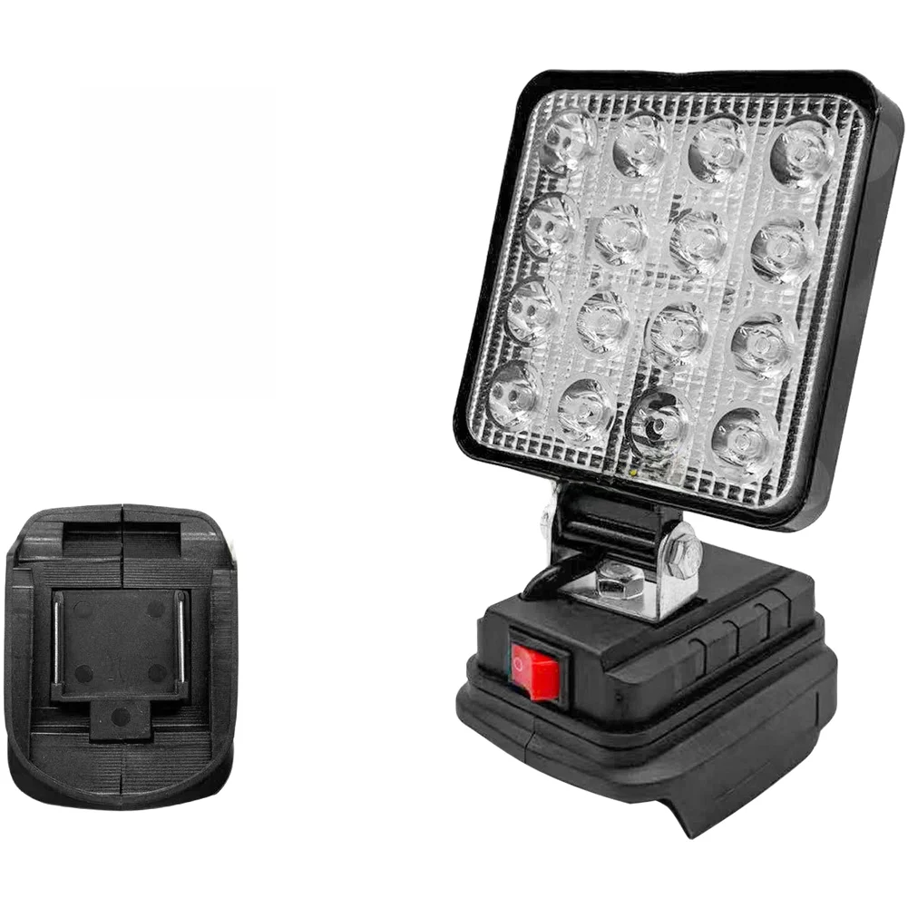 16 LED 4 Inch Work Light 21V Battery Lantern Flashlight Camping Lamp Portable Lighting For Workshop Outdoor Job